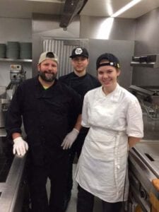 Chef Christian with apprentices